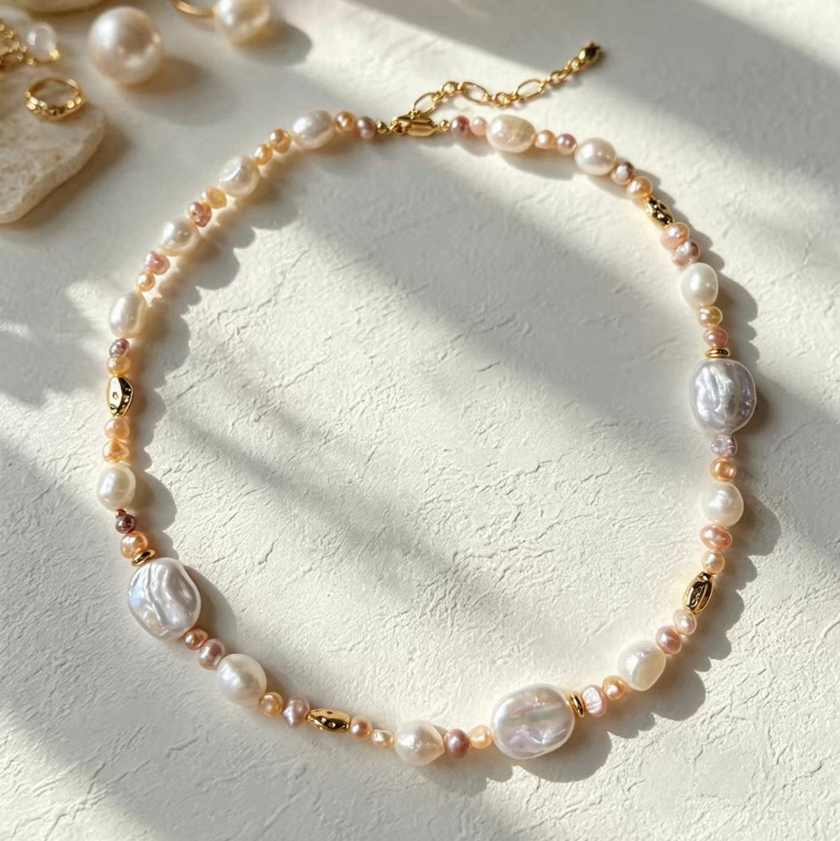 Beach Colour Baroque Pearl Chain