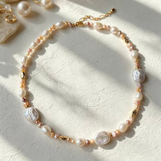 Beach Colour Baroque Pearl Chain