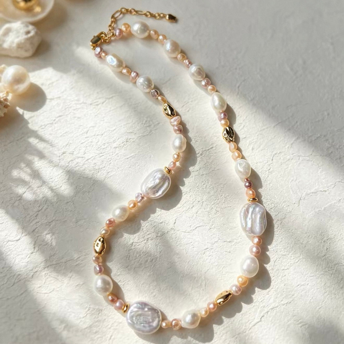 Beach Colour Baroque Pearl Chain