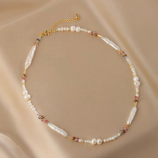Long Baroque Pearl Necklace